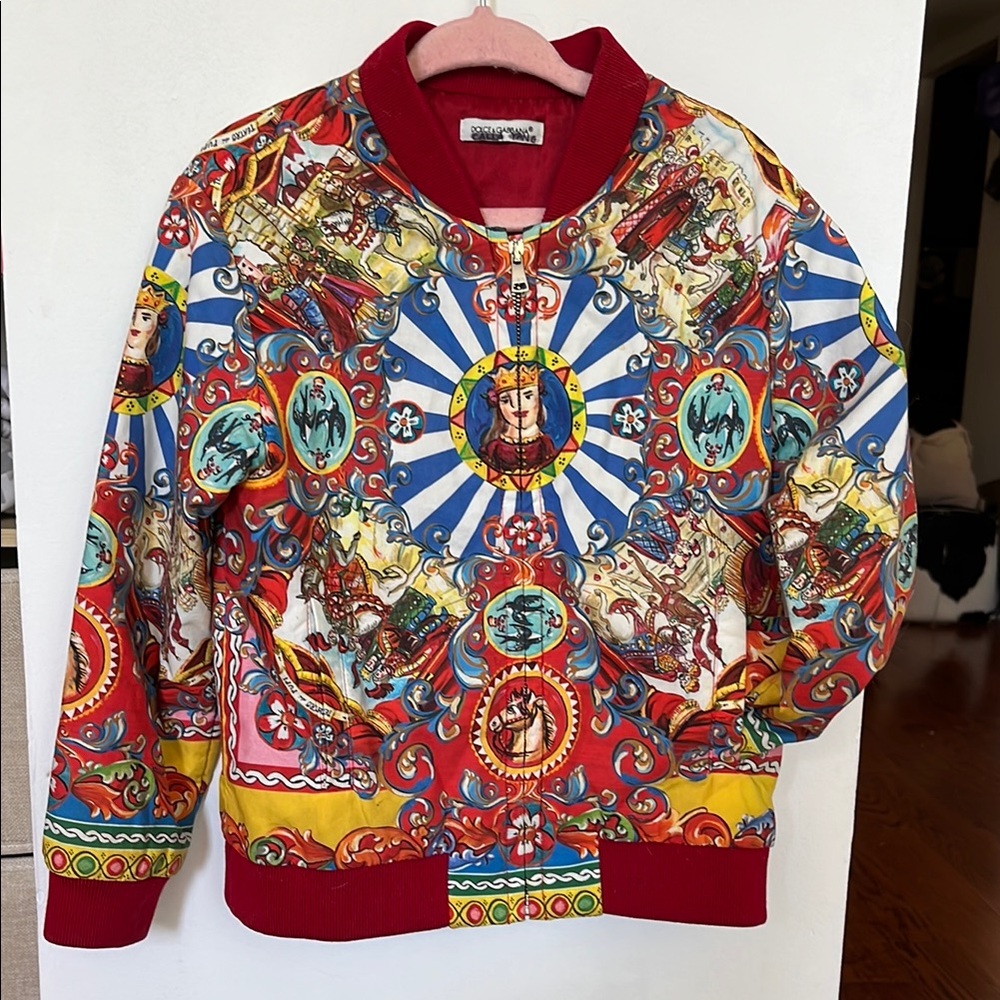 Dolce & Gabbana Kids Multicolor Graphic Jacket